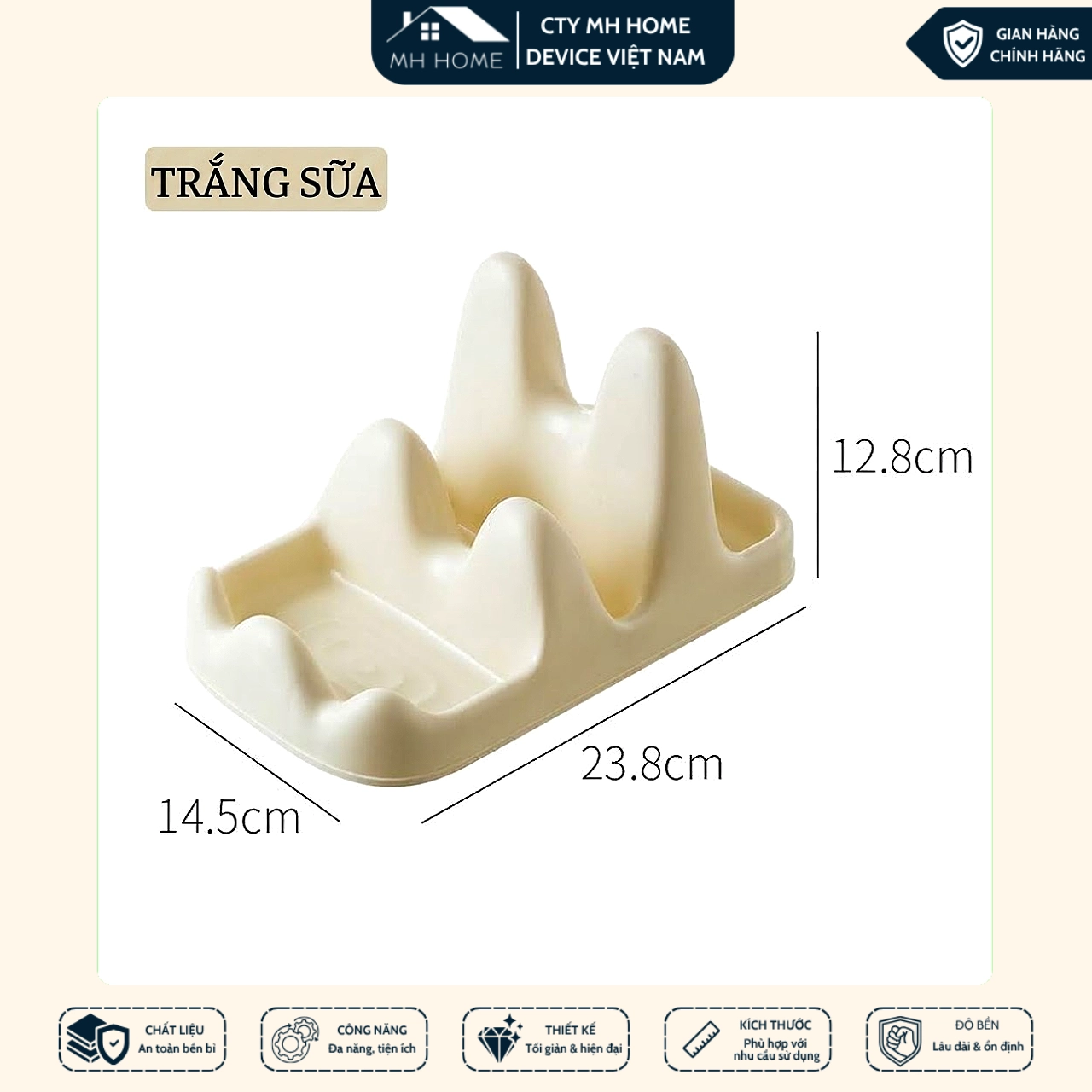 Giá Úp Nắp Nồi Gác Muỗng Đũa Nhựa Ca Cấp - Kệ Để Vung Nồi Nhà Bếp Đa Năng Thông Minh